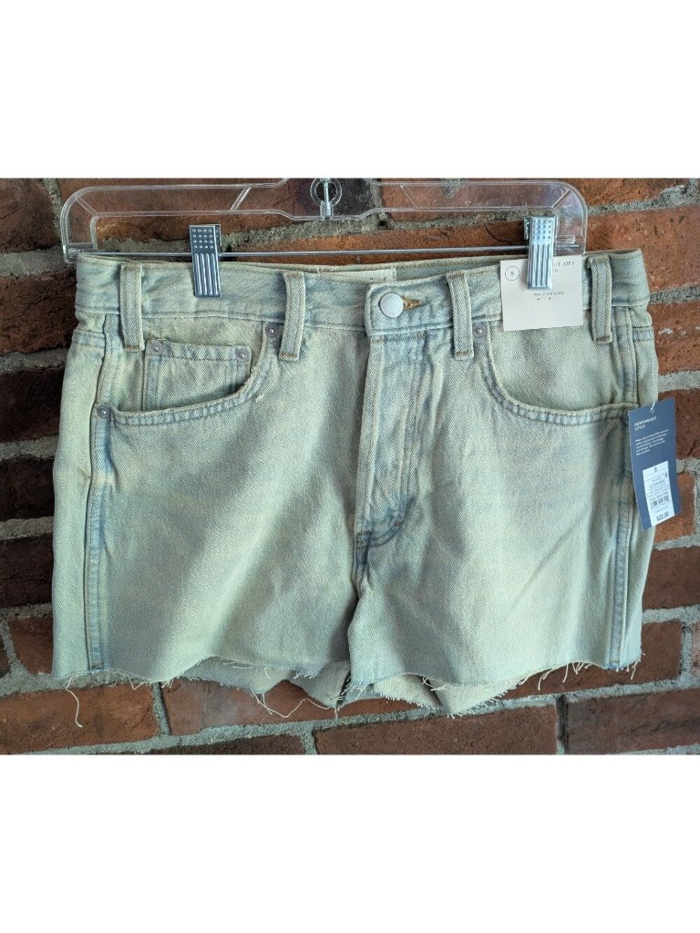 Universal Thread High Rise Mini Shorts Light Wash New NWT Women's Size 8